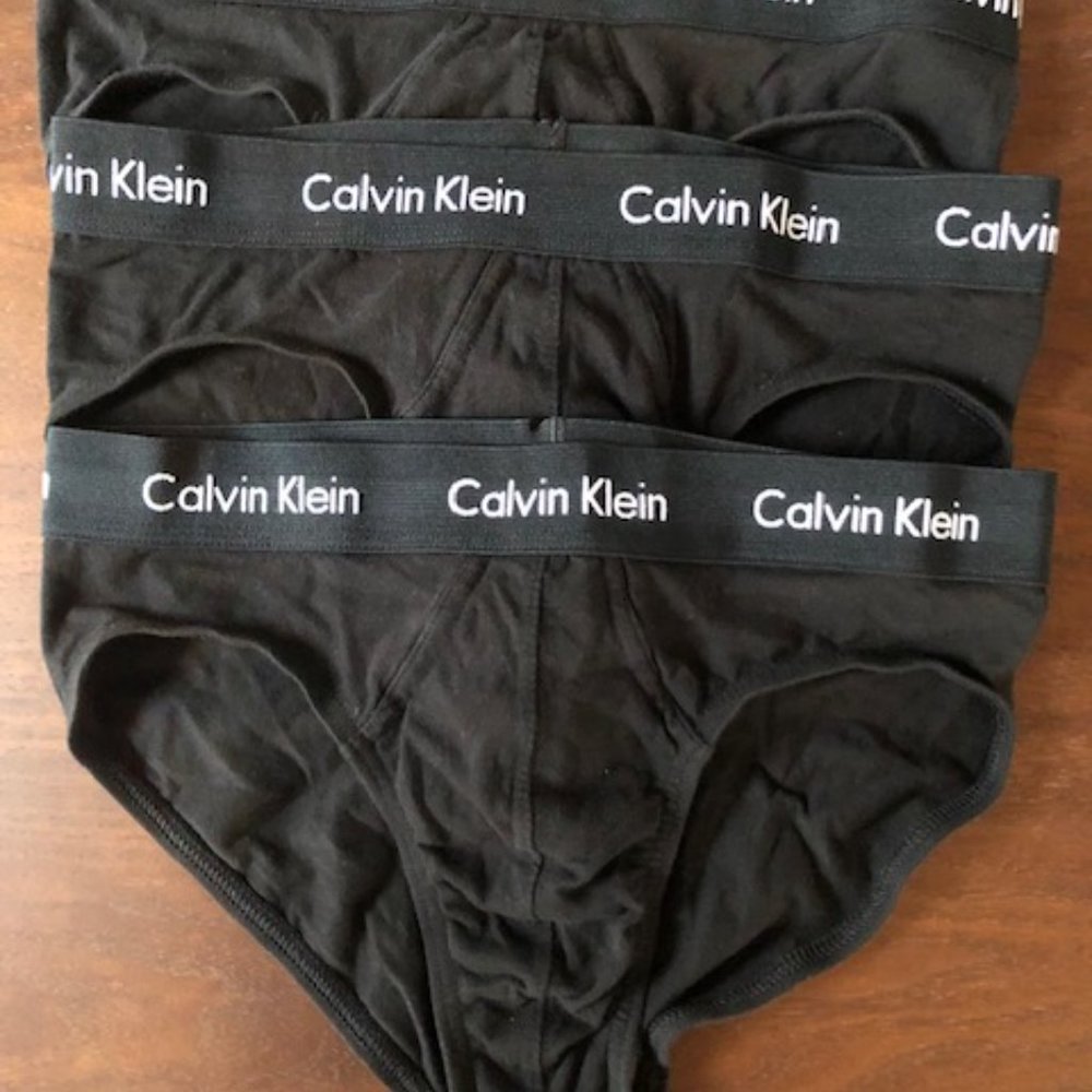 3 identical pair of black Calvin Klein Men's Underwear
